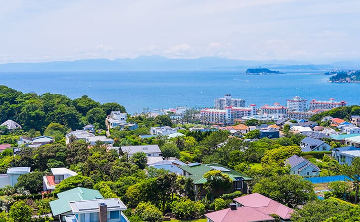 海沿いの別荘地